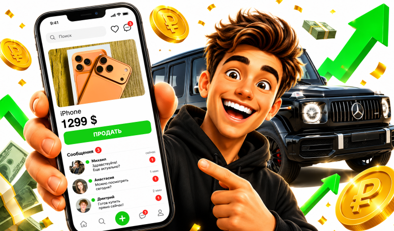 Обложка игры «Мой Ресейл. Симулятор кейсов, продаж и переписок»