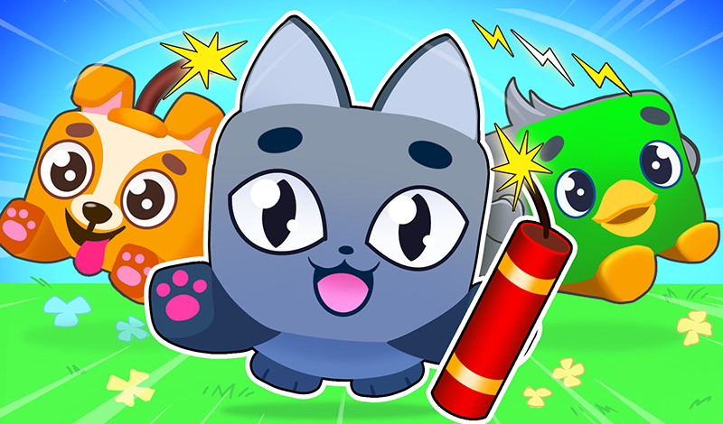 Обложка игры «Питомцы Разрушители! Взорви это здание!»