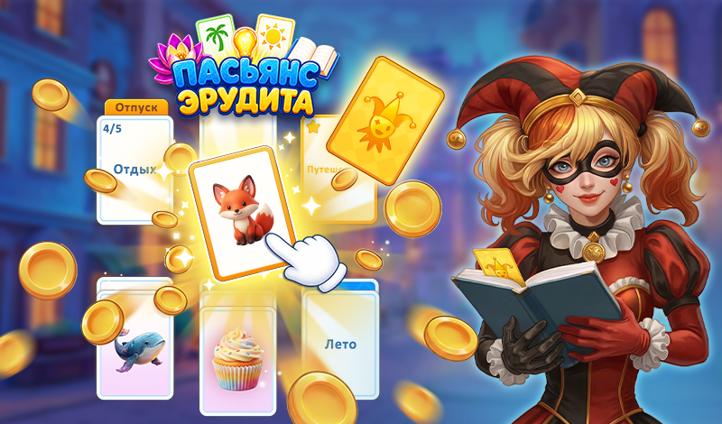Обложка игры «Пасьянс Эрудита»